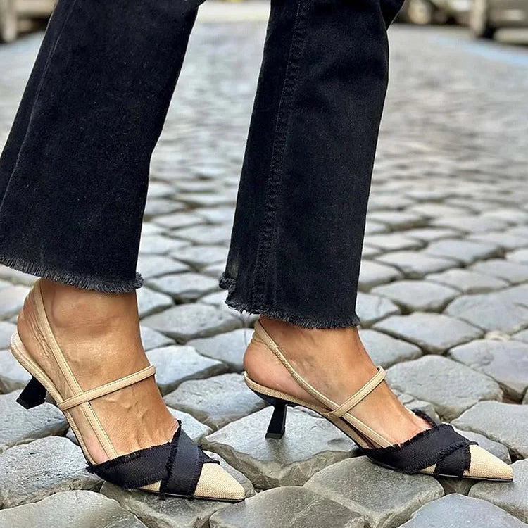Cassandre - Chaussures slingback élégantes