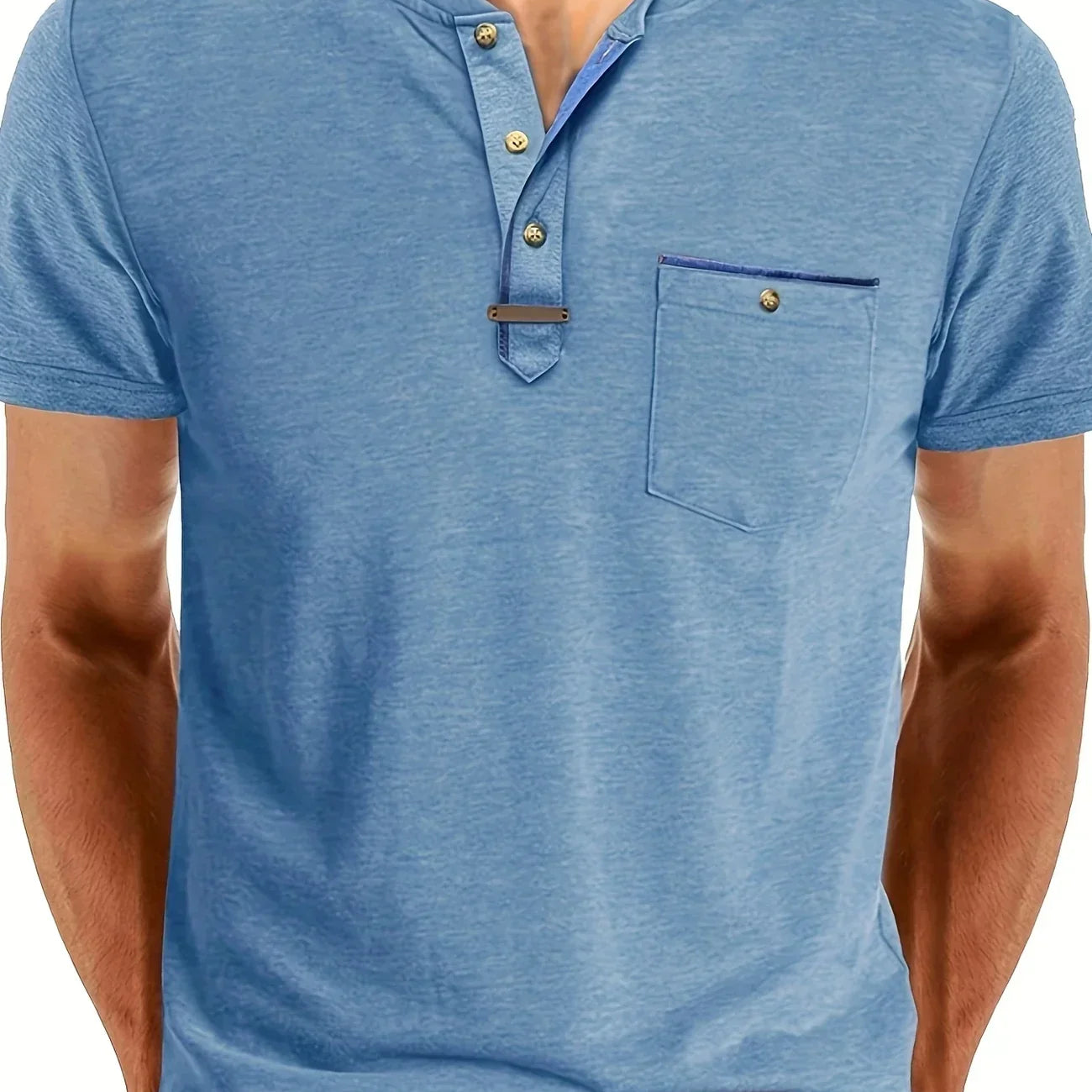 Lucas - T-shirt col rond élégant avec poche