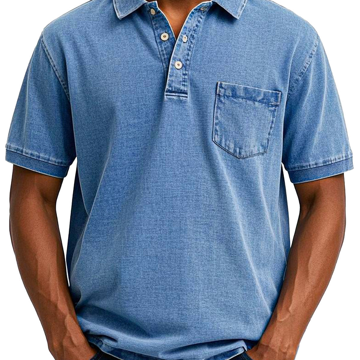 Ludovic - Chemise Polo Vintage Décontractée pour Homme