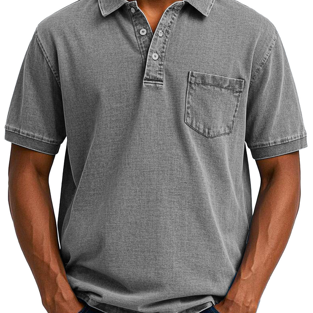 Christophe - Chemise Polo Vintage Décontractée pour Homme