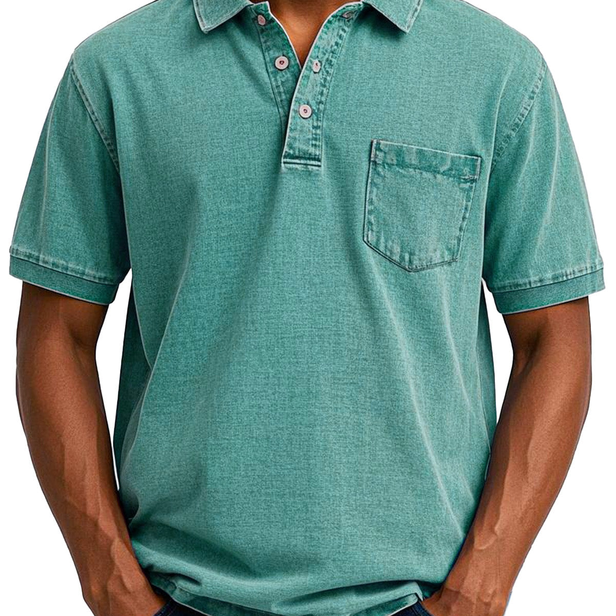 Christophe - Chemise Polo Vintage Décontractée pour Homme