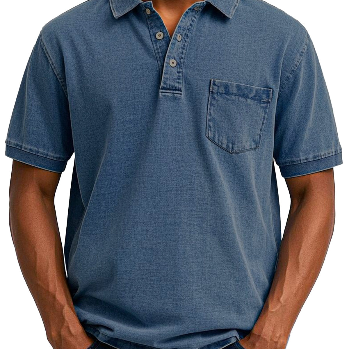 Christophe - Chemise Polo Vintage Décontractée pour Homme