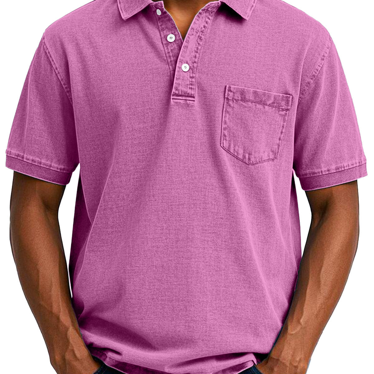 Christophe - Chemise Polo Vintage Décontractée pour Homme
