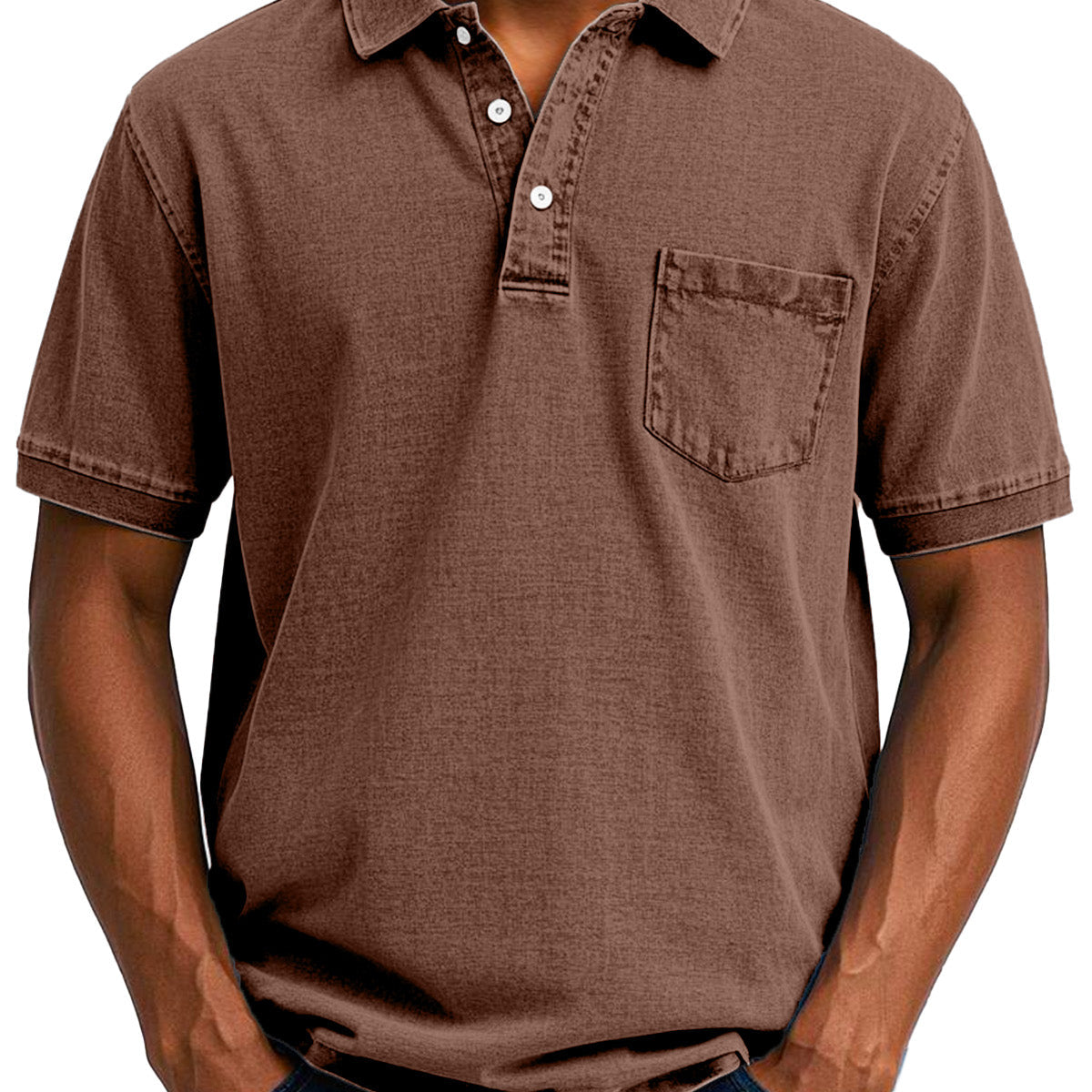 Christophe - Chemise Polo Vintage Décontractée pour Homme