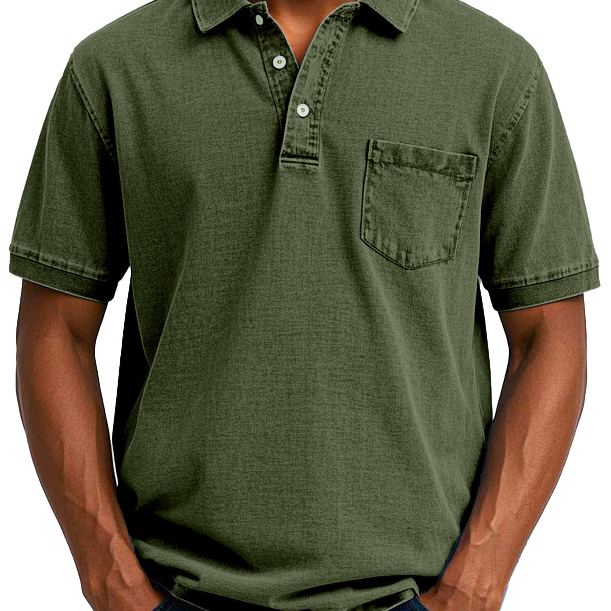 Christophe - Chemise Polo Vintage Décontractée pour Homme