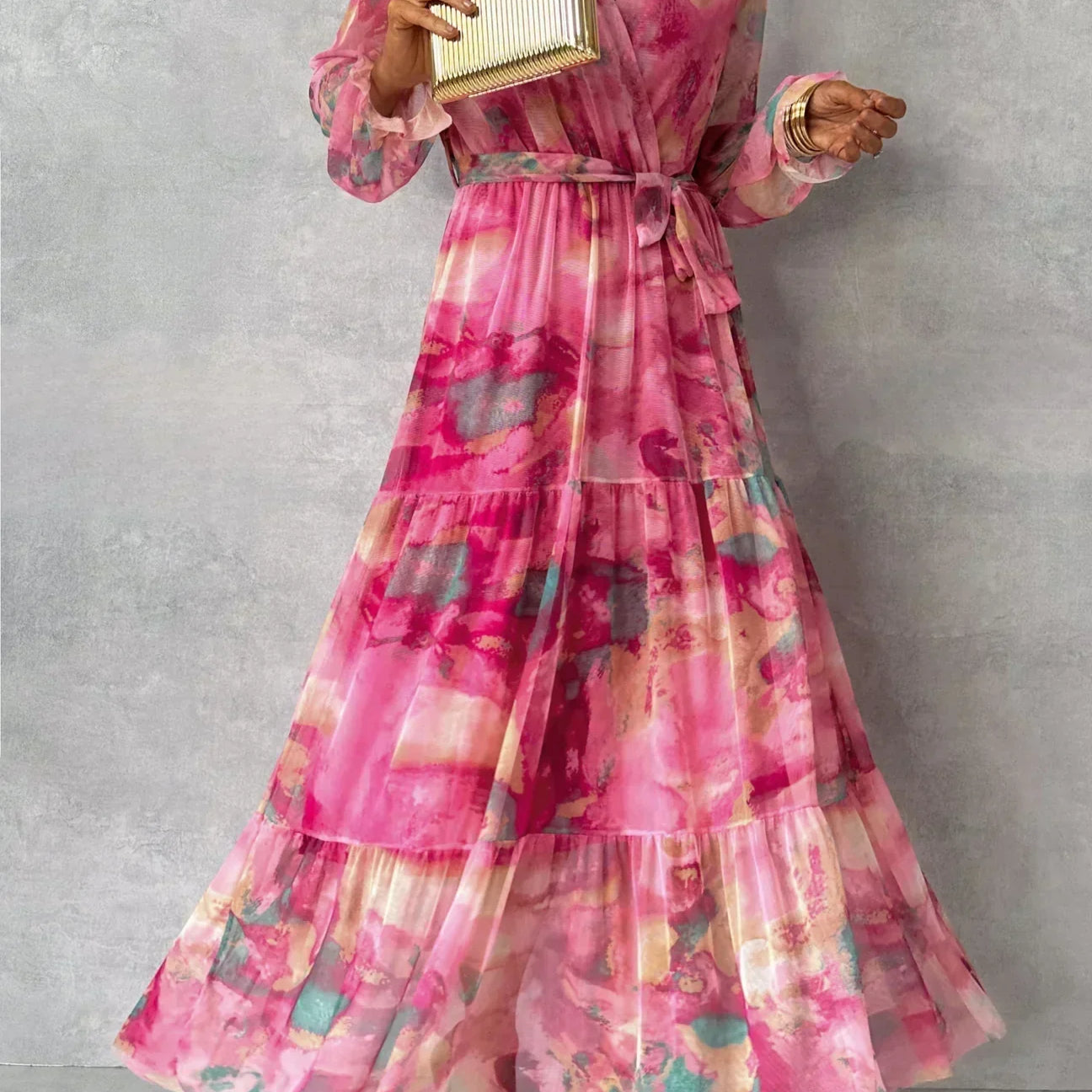Mireille - Robe Fleurie Enveloppante