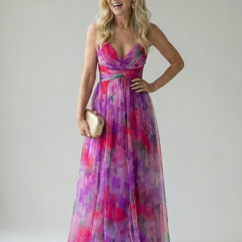 Caroline - Robe Maxi Enveloppante