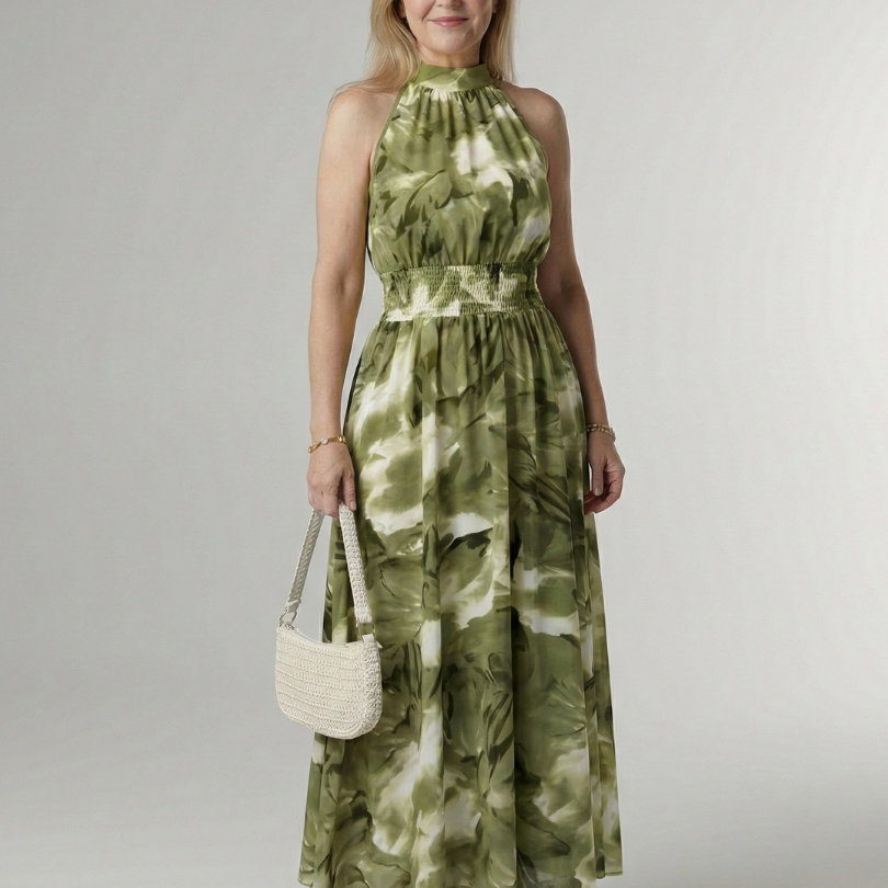 Pauline - Robe Midi Halter