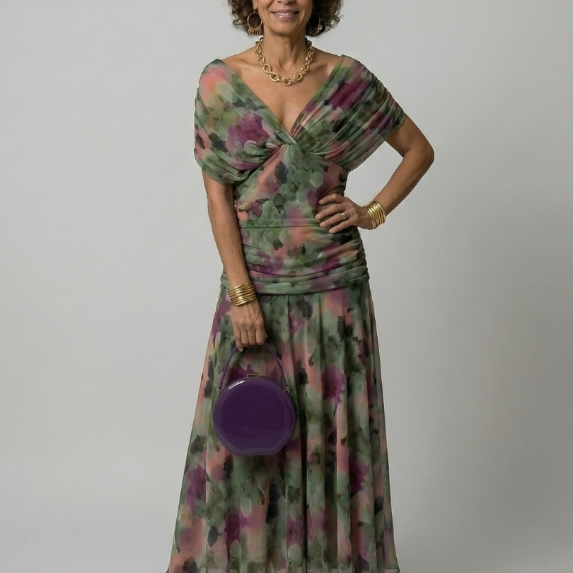 Ludivine - Robe Midi de Style Espagnol