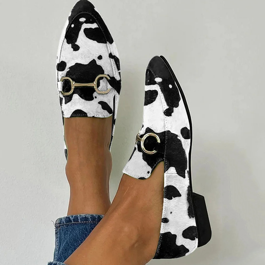 Tiphaine - Mocassin avec Détail de Boucle Imprimée