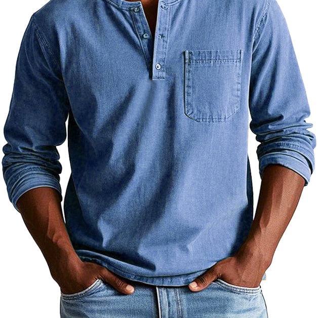 Martin - Chemise Vintage à Manches Longues