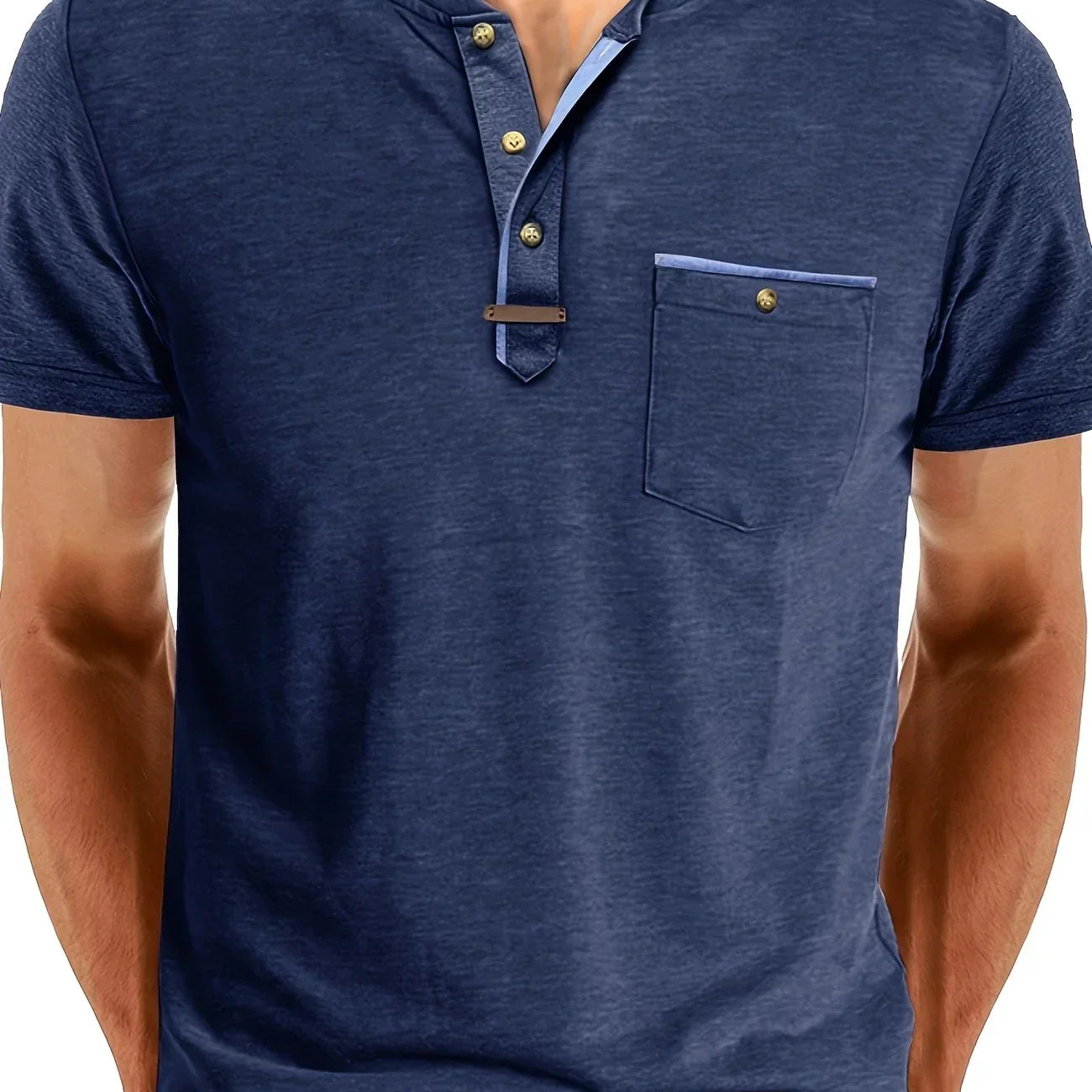 Lucas - T-shirt col rond élégant avec poche