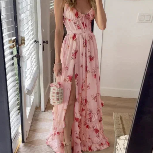 Anaïs - Robe Midi à Imprimé Floral