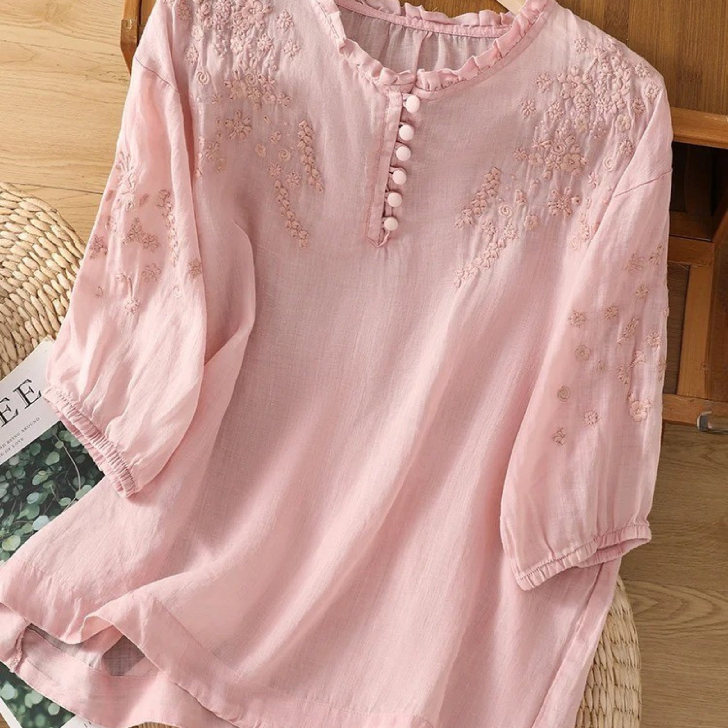 Chloé - Blouse en Coton et Lin