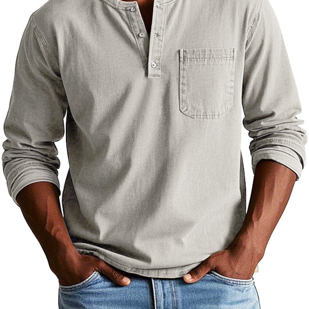 Martin - Chemise Vintage à Manches Longues