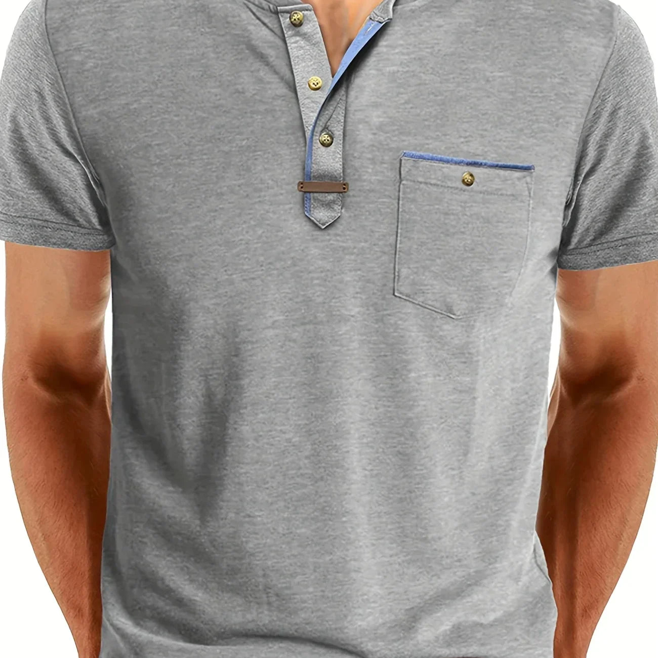 Lucas - T-shirt col rond élégant avec poche