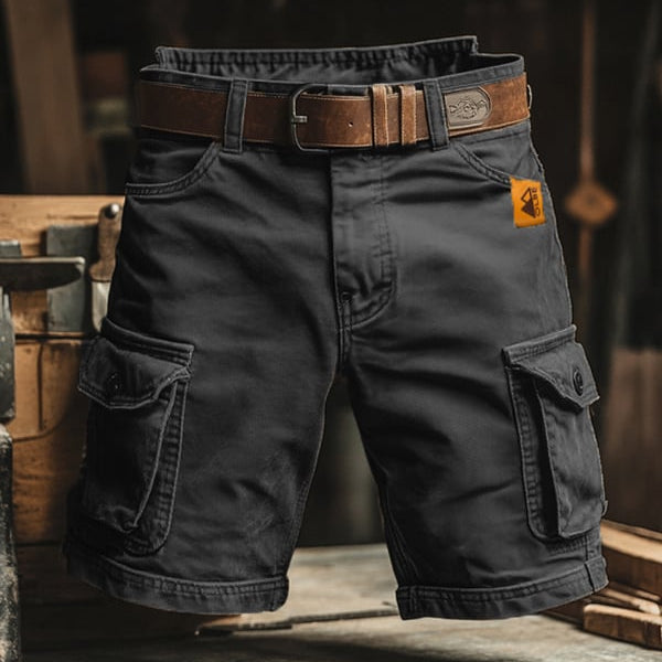 Laurent - Short cargo rétro à poches multiples
