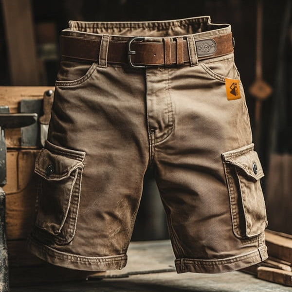 Laurent - Short cargo rétro à poches multiples