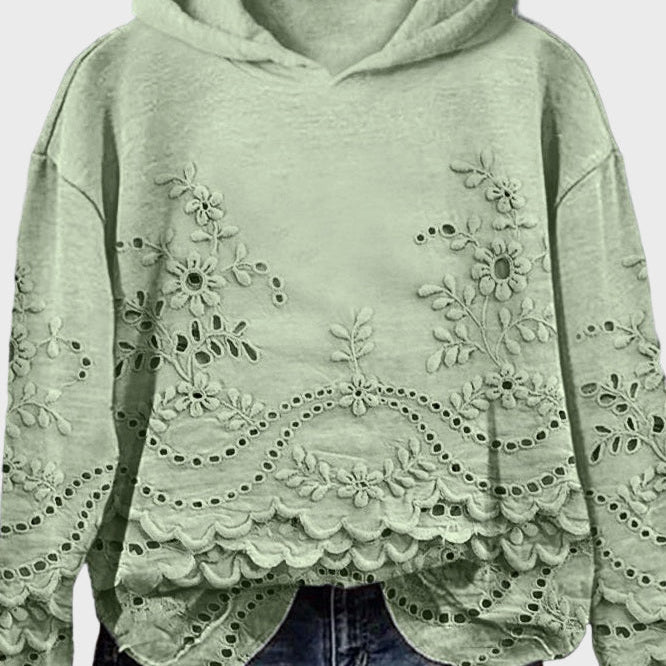 Gwenaëlle - Sweat à Capuche en Dentelle