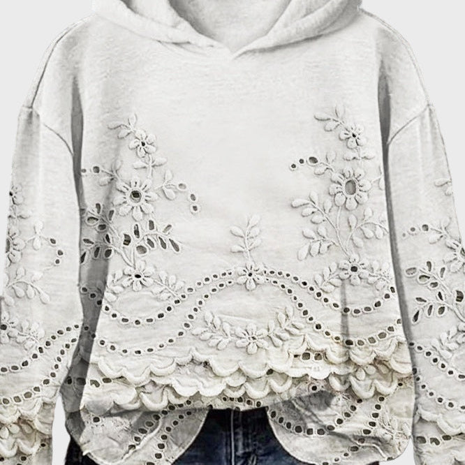 Gwenaëlle - Sweat à Capuche en Dentelle