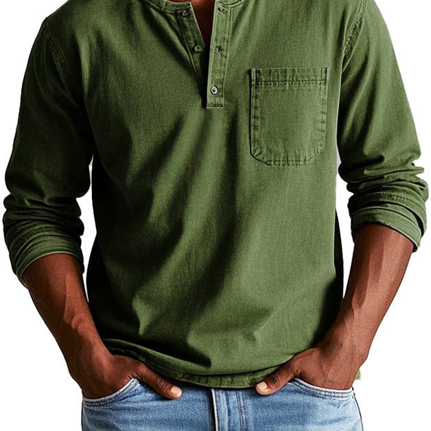 Martin - Chemise Vintage à Manches Longues