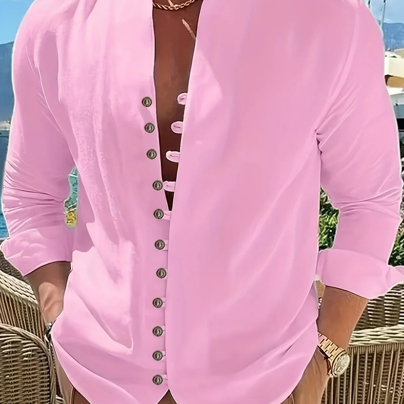 Basile - Chemise légère en coton à manches longues