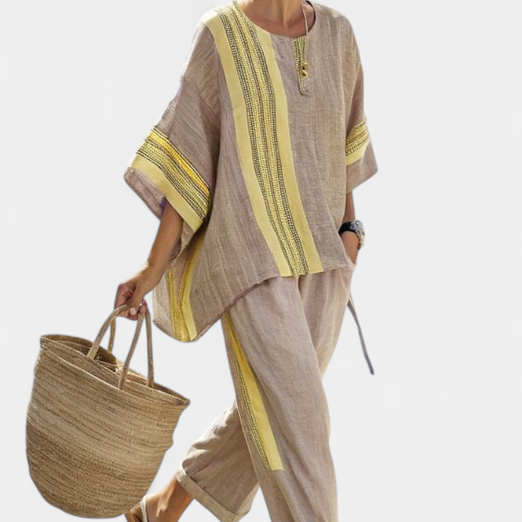 Naïs - Ensemble Boho en Lin et Bambou