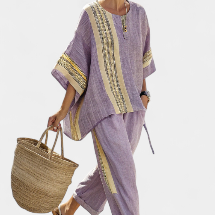 Naïs - Ensemble Boho en Lin et Bambou