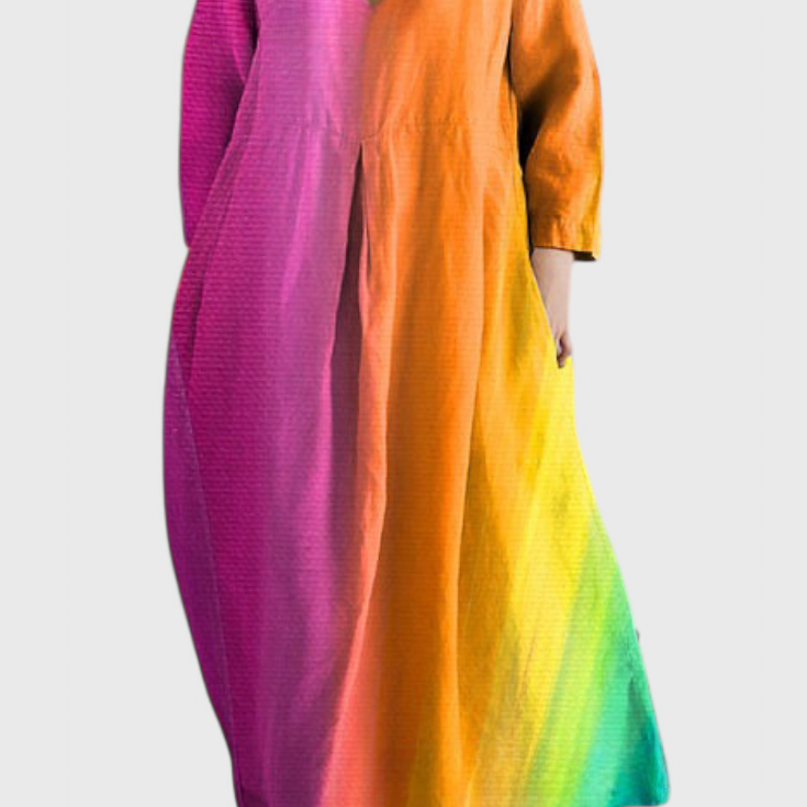 Colette - Robe Fluide avec Imprimé