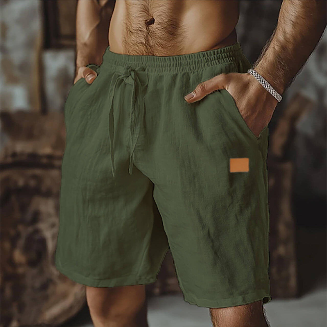 Denis - Short en lin décontracté pour homme