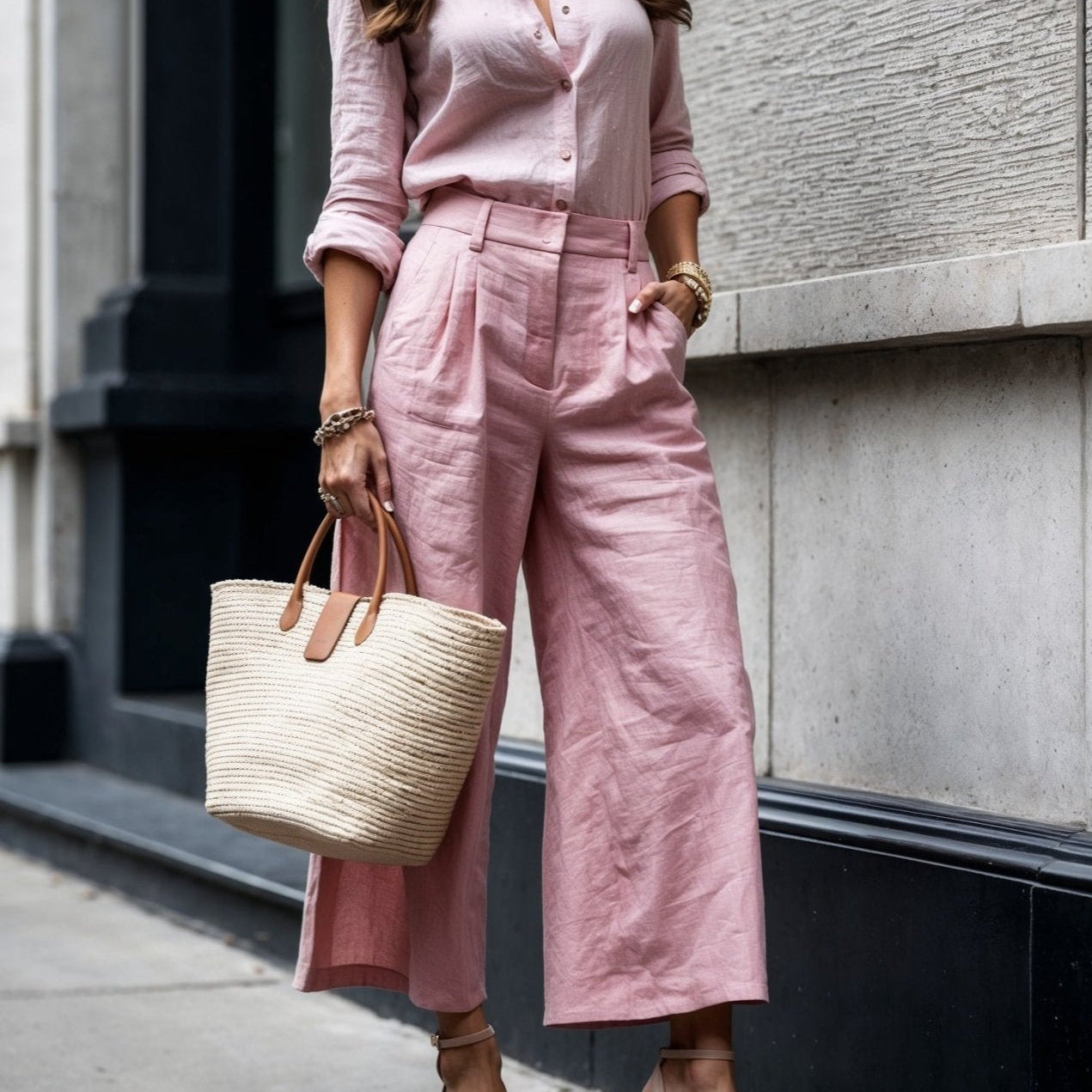 Mireille - Look Casual Chic Rose