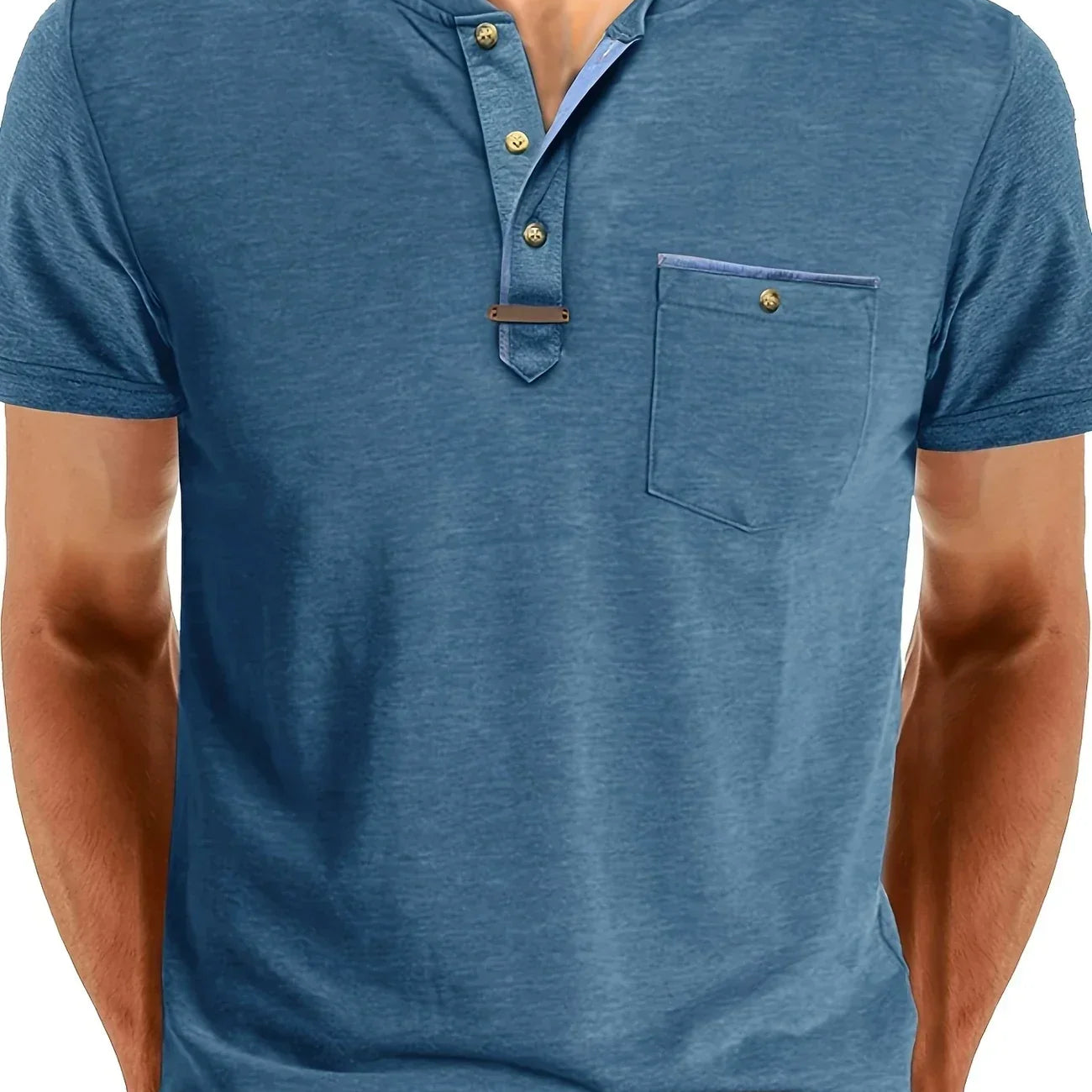 Lucas - T-shirt col rond élégant avec poche