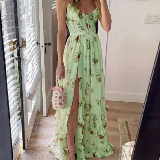 Anaïs - Robe Midi à Imprimé Floral