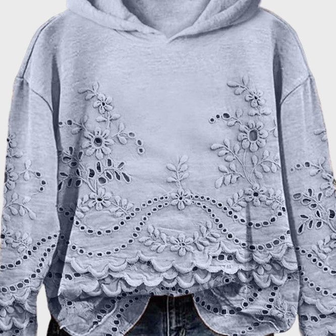 Gwenaëlle - Sweat à Capuche en Dentelle