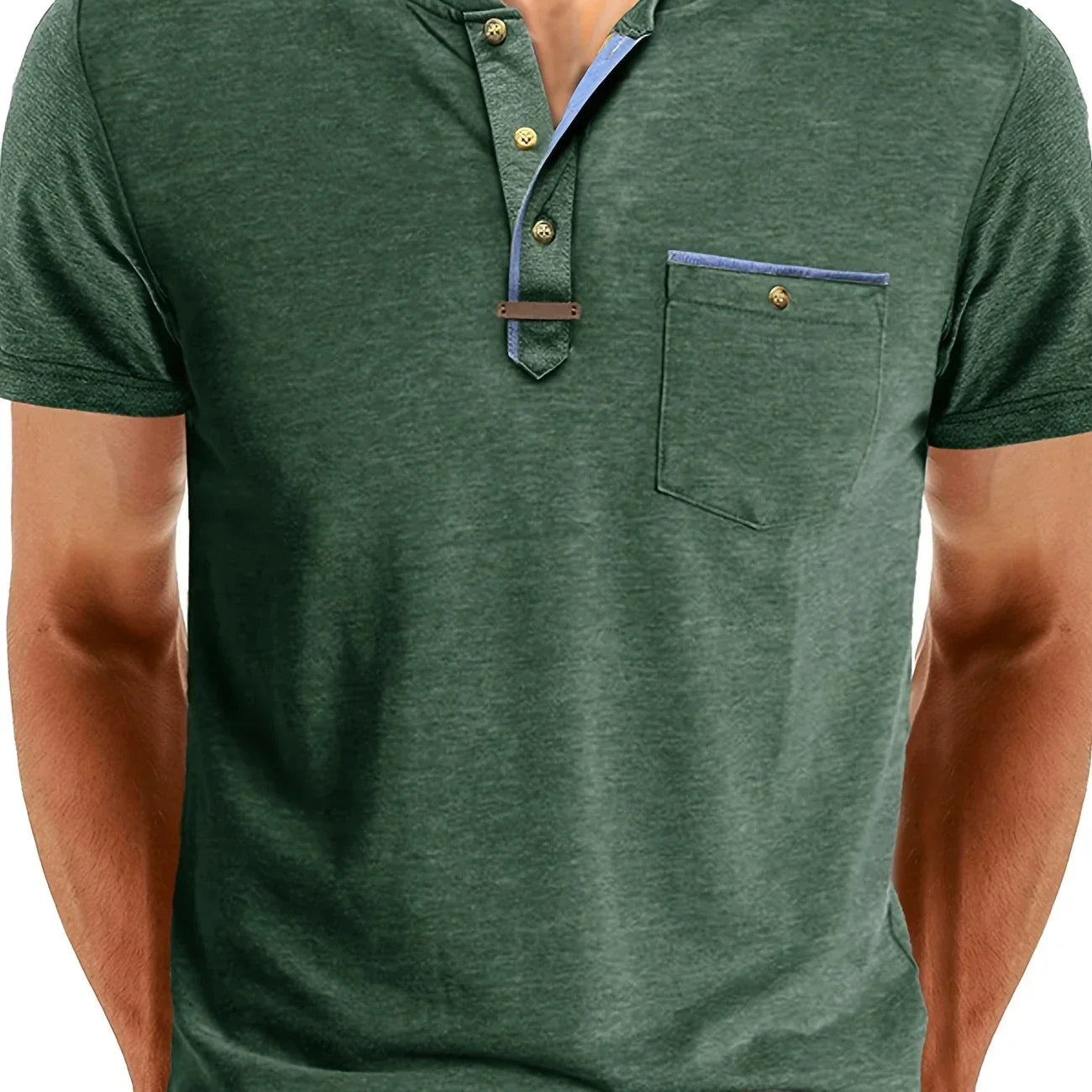Lucas - T-shirt col rond élégant avec poche