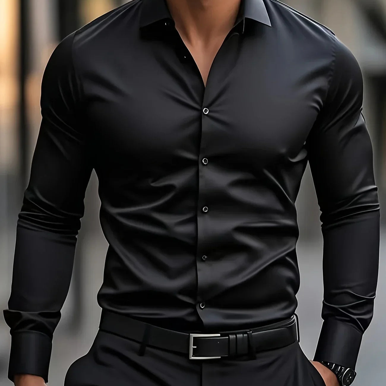 Brice - Chemise élégante à manches longues avec boutons